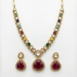 Kundan Necklace Set | Gold Plated Rani haar | Swarnika Series - Image 3
