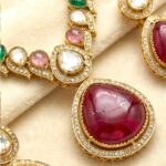 Kundan Necklace Set | Gold Plated Rani haar | Swarnika Series - Image 4