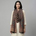 Elegant Kaani thread work stole for ethnic and western outfits