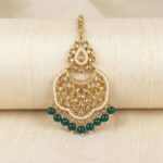 Classic Kundan Maang Tikka for saree and lehenga | Forehead Jewelry from India