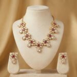 Swarnika Aira Necklace Set | 24k Gold Plated Jadau (जडाउ) Kundan & AD Stones - Image 2