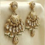 Maharani haar with earring | Semi Precious Necklace and Earring Set - Image 4