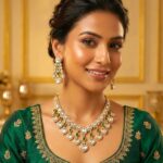 Swarnika Aira Necklace Set | 24k Gold Plated Jadau (जडाउ) Kundan