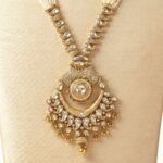 Maharani haar with earring | Semi Precious Necklace and Earring Set - Image 2