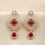 Traditional Indian Necklace Set – Gold & Ruby | Ethnic Indian jewellery - Image 5