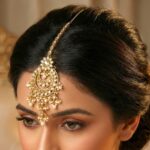 Maang Tikka - White | Kundan Stone Work