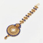 Maang Tikka - Blue | AD Stone Work - Image 4