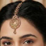 Maang Tikka - Pink | AD Stone Work