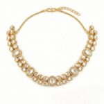 Swarnika Aira Necklace Set | 24k Gold Plated Jadau (जडाउ) Kundan & AD Stone - Image 3