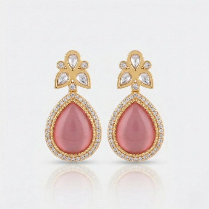 Kundan  AD stone Necklace Rani haar | Interchangeable Stone Necklace Set - Image 10