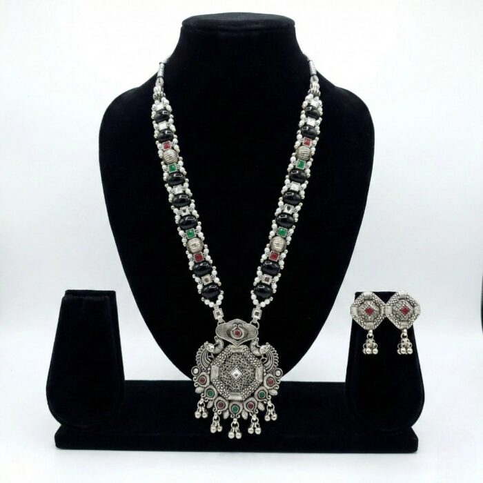 Ethnic jewelry for women | Indian Oxidized necklace set for festivals