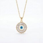 Metal chain pendant necklace