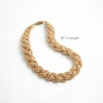Natural Tulsi wood beads 2mm multi line necklace | 16 inch necklace