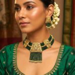 Rajwada Choker Necklace and Earring Set