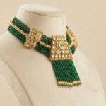 Rajwada Choker Necklace and Earring Set - Image 3
