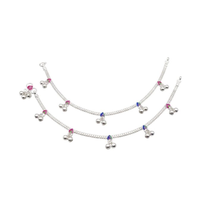 925 sterling silver anklets | Pair of Chandi ki payal
