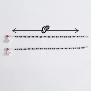 Dimensions of Silver nazaria anklet