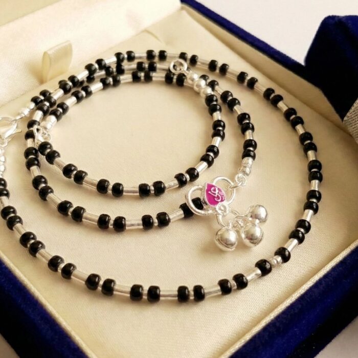 Pure silver anklets for women | 925 sterling silver nazaria