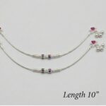 Pair of 925 Sterling Silver Anklets | Silver Anklets for Adults - 10 inch - Image 3