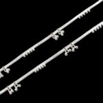 Pair of 925 Sterling Silver Anklets – 10.5 inch | Silver Anklet for Adults - Image 2