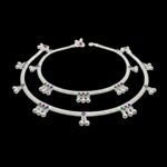 Pair of Pure Sterling Silver Anklets | 10.5 inch Silver Anklet for Adults - Image 3