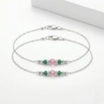 Pair of 925 Sterling Silver Anklets | Silver Anklet for Adults | 11 inch Ankle Bracelet - Image 3