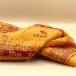 Radhey Radhey printed Scarf - Saffron - Image 6