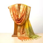 Jai Shree Ram printed Scarf - Tri color - Image 4