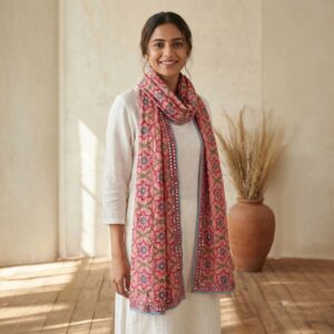 Wrap around the neck like a scarve or take it over the shoulder like a shawl