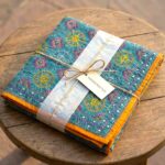 Scarf / Stole for Women | Phulkari Work | Elegant Dupatta 32x84 - Turquoise - Image 5