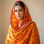 Elegant Phulkari Dupatta for Women - Brite Yellow - Image 3