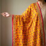 Elegant Phulkari Dupatta for Women - Brite Yellow
