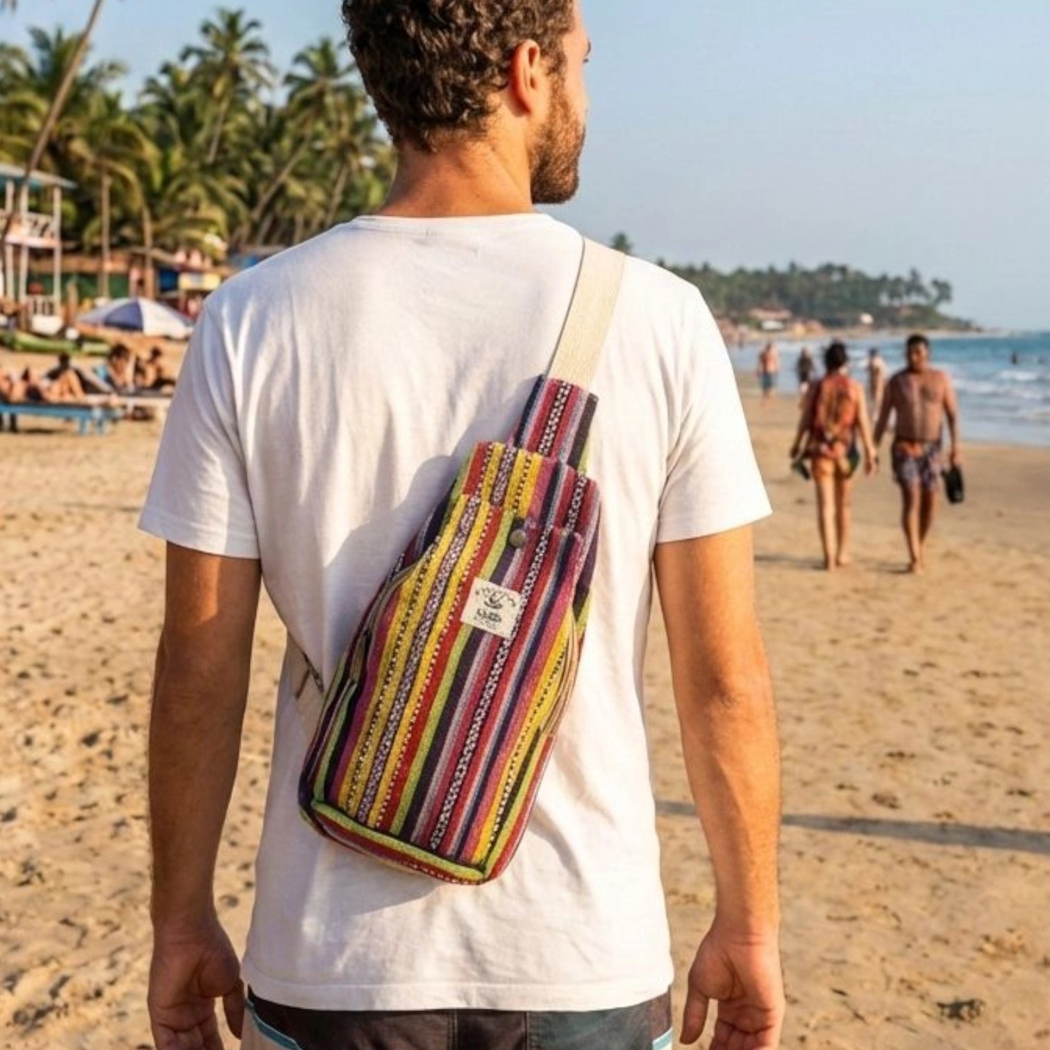 1771611728073.webp Hemp Shoulder Backpack - Green - Image 1