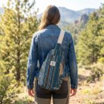 Hemp Shoulder Backpack - Turquoise - Image 2