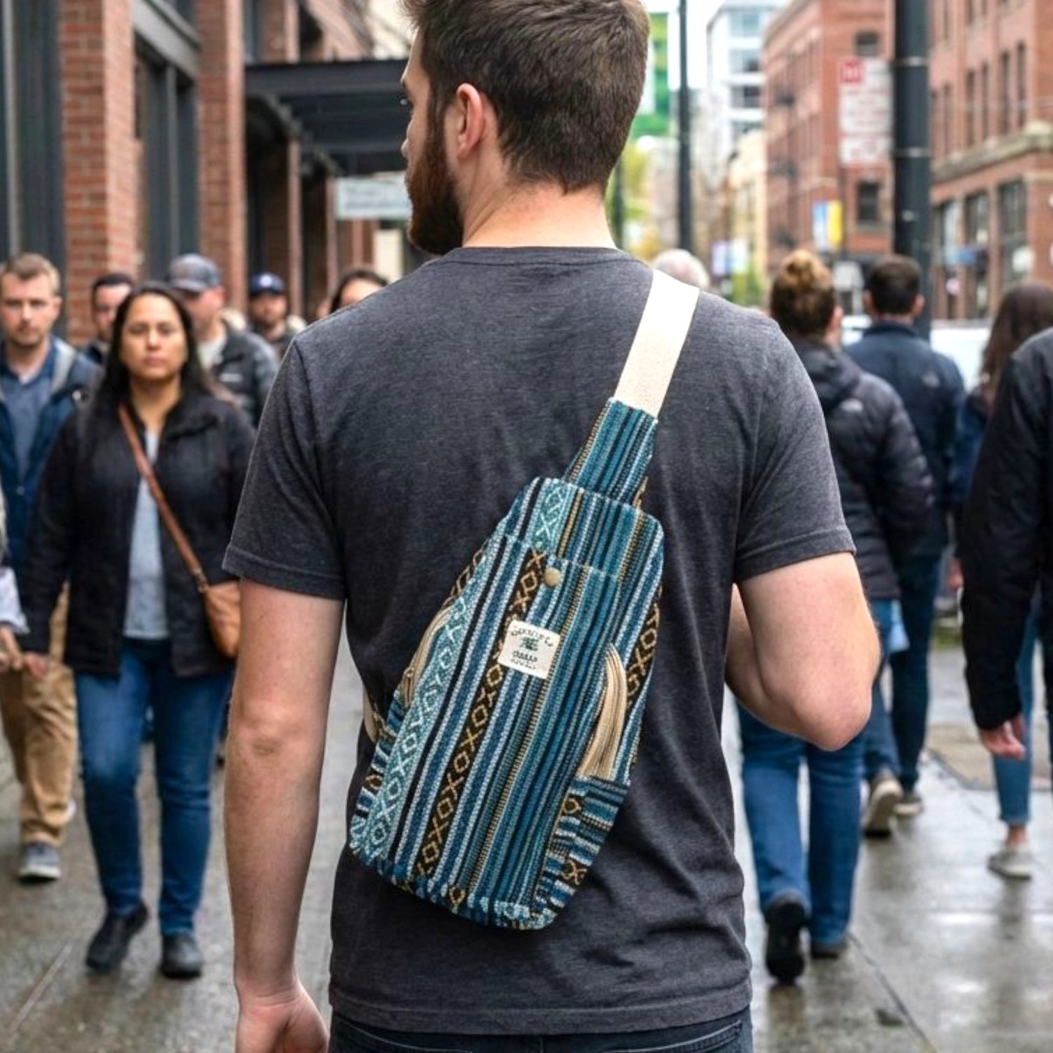 1771613244810.webp Hemp Shoulder Backpack - Turquoise - Image 1