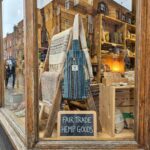 Hemp Shoulder Backpack - Turquoise - Image 3