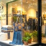 Corduroy Tote Bag - Yellow-blue - Image 3