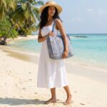 Corduroy Tote Bag - Turquoise