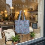 Corduroy Tote Bag - Turquoise - Image 3