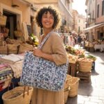 Corduroy Tote Bag - Green - Image 2