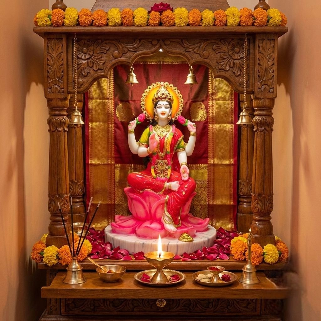 1771688226576.webp Goddess Laxmi On Lotus - 18inches - Image 1