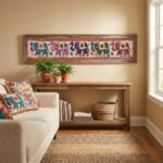 Table Runner - Wall decor - Embroidery - Elephant - Image 2