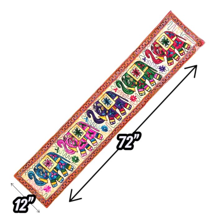 Table Runner - Wall decor - Embroidery - Elephant - Image 4