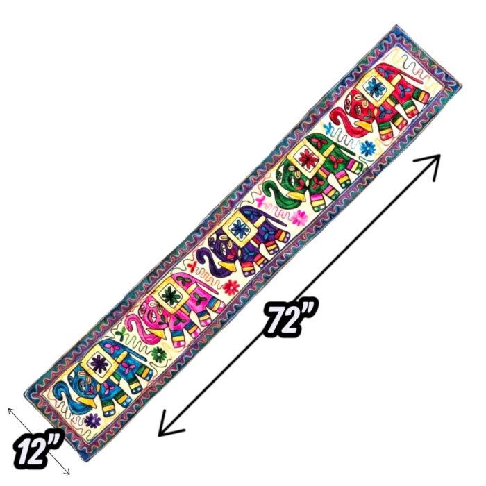 Table Runner - Wall decor - Embroidery - Elephant - Image 5