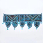 Embroidered Door Bandhanwar - Turquoise - Image 2