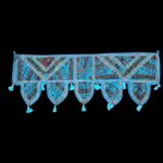 Embroidered Door Bandhanwar - Turquoise - Image 3