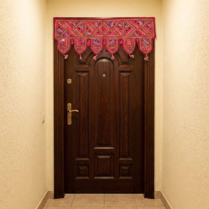 Embroidered Door Bandhanwar - Red - Image 5