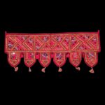 Embroidered Door Bandhanwar - Red - Image 3