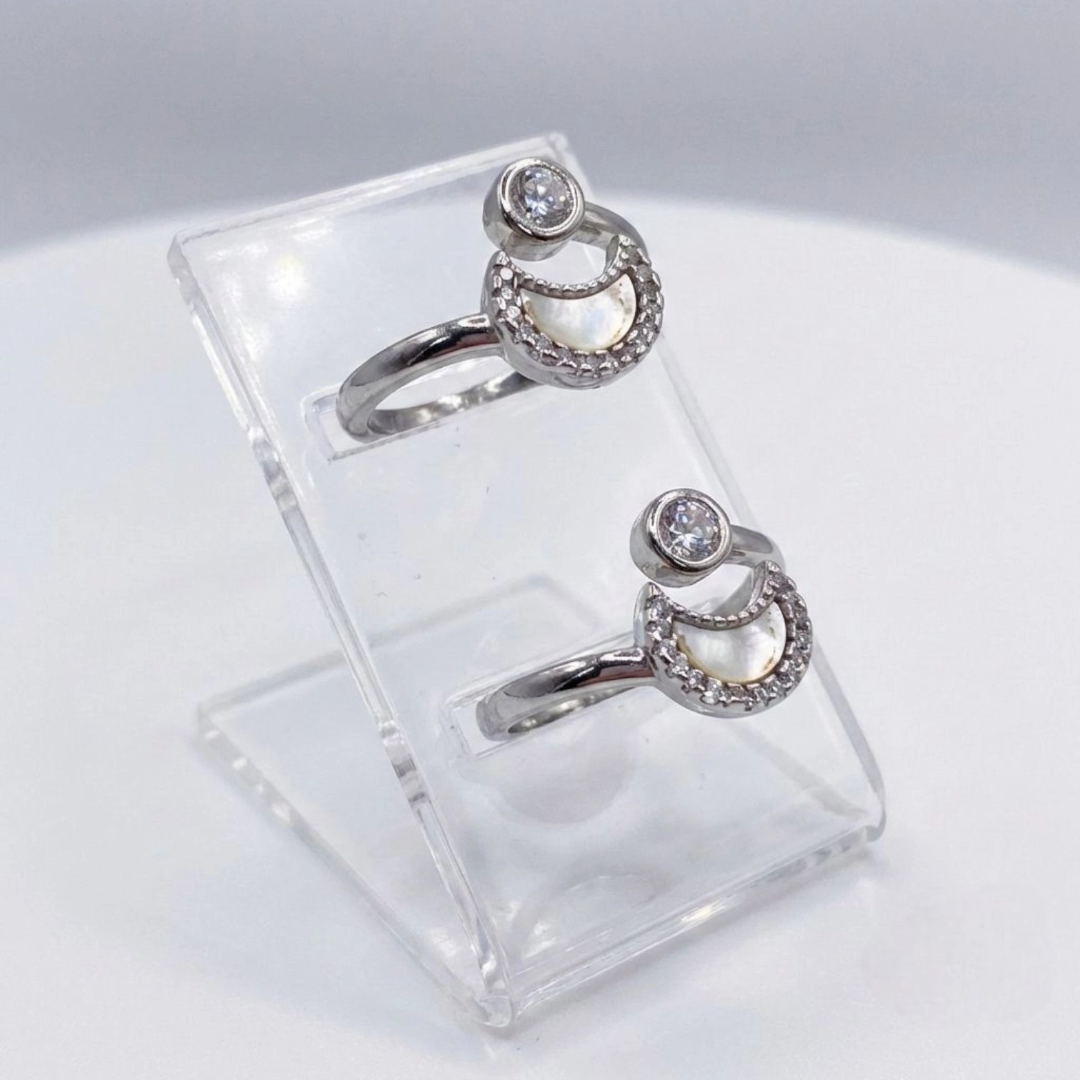 1772048896392.webp Pure Silver Toe Rings | Embedded Zarkan Stones - Image 1
