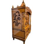 Wooden pooja mandir - 52inch | Large home temple - Image 3